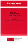 Lexical Matters  cover